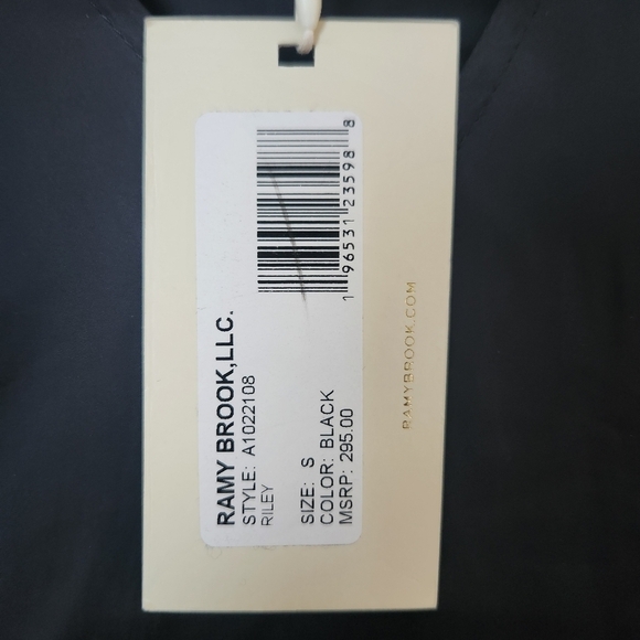 NWT Ramy Brook | Riley Lace Trim Sleeveless Blouse Top in Black - Size S - Picture 14 of 14